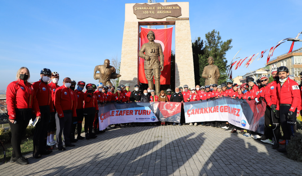 Büyükçekmeceli bisikletçiler, Çanakkale’yi geçilmez yapan şehitler yola çıktı